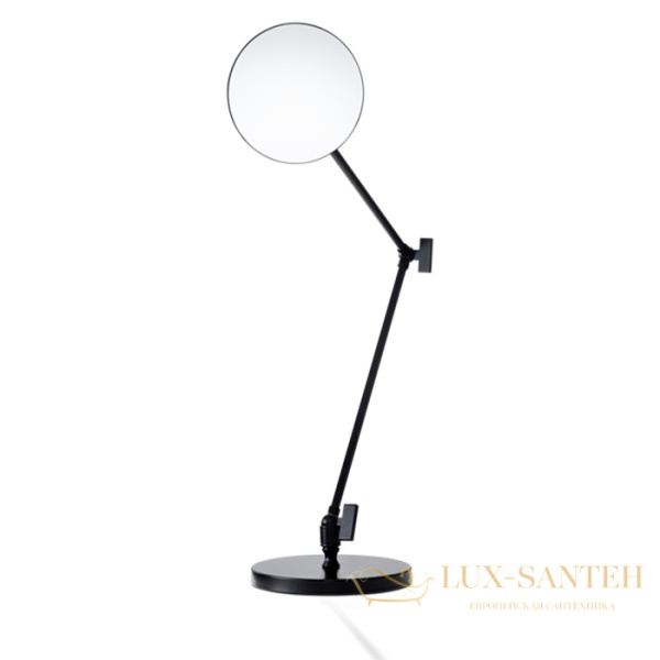 косметическое зеркало настольное decor walther round spt 70 0102860, увеличение x5, черный матовый