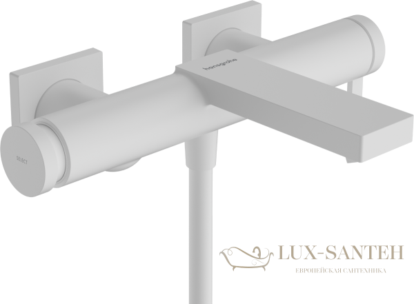 смеситель для ванны hansgrohe tecturis e 73420700, белый матовый