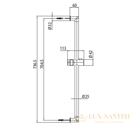 душевой набор bossini zen d06012.073, черный матовый