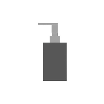 дозатор для жидкого мыла bertocci fly, 149 1529 0000, композит, цвет черный х хром
