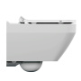 подвесной унитаз cersanit crea square clean on dpl eo slim, 63115, цвет белый