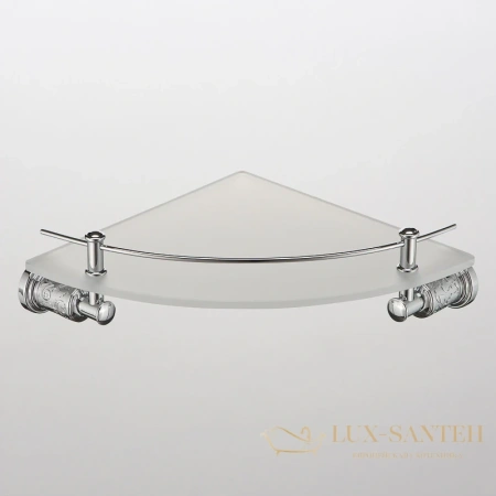 полка стеклянная schein carving 7065048, хром