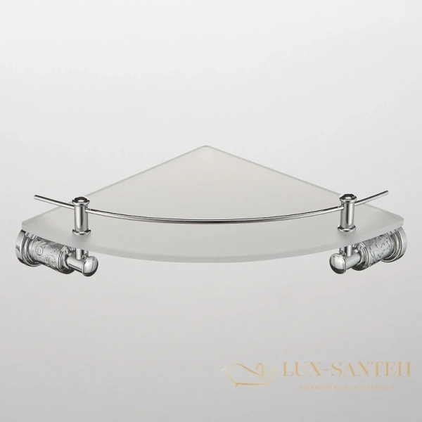 полка стеклянная schein carving 7065048, хром