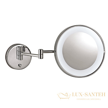 косметическое зеркало 3sc specchi cosmetici ing09sl, 3-х кратное увеличение, led-подсветка, хром
