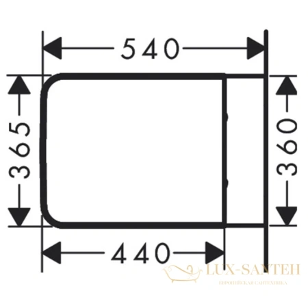 унитаз подвесной, hansgrohe elupura original q, 60145450, 540х360 безободковый с сиденьем без микролифта, белый глянцевый