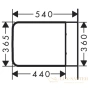 унитаз подвесной, hansgrohe elupura original q, 60145450, 540х360 безободковый с сиденьем без микролифта, белый глянцевый