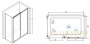 душевой уголок rgw classic 32094885-014 cl-48b 150x80, профиль черный матовый, стекло прозрачное