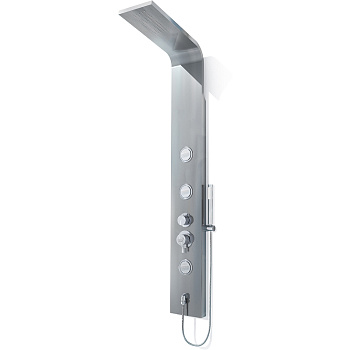 душевая панель rgw shower panels 21140104-10 sp-04, матовый хром