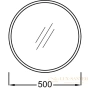 зеркало jacob delafon odeon rive gauche eb1176-00 50х50 см, белый