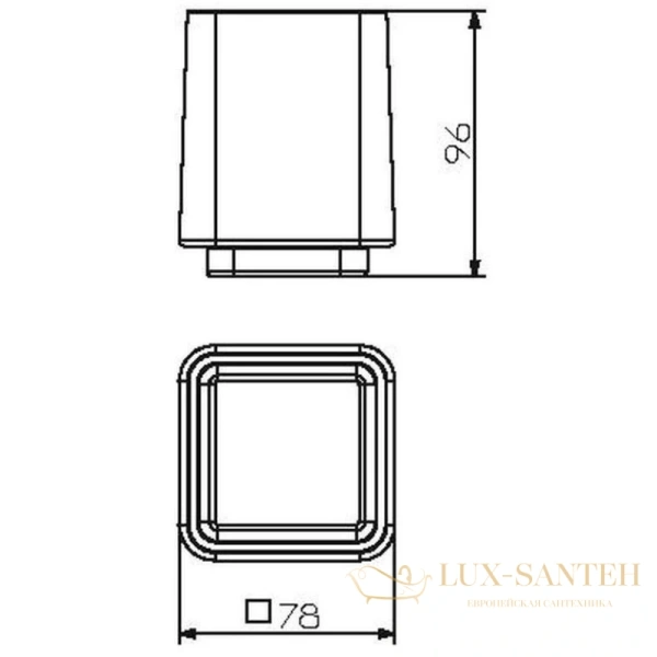 стакан langberger melvin 32011a-00-01, матовый
