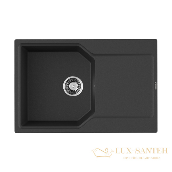 кухонная мойка omoikiri yonaka 78-bl artgranit х черный, 4993708