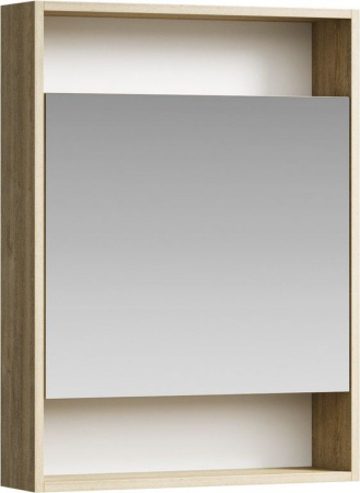 зеркало-шкаф aqwella сити-60, sit0406db, цвет дуб балтийский