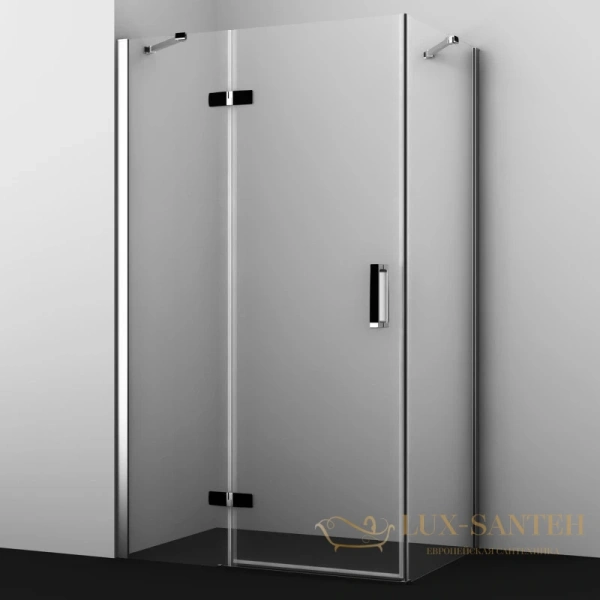душевой уголок wasserkraft aller black 10h06lblack 120х80 см 