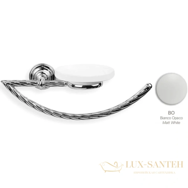 полотенцедержатель stil haus giunone g79(03), хром-белый