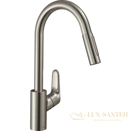 смеситель для кухни hansgrohe focus m41 31833800 сталь