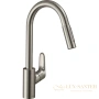 смеситель для кухни hansgrohe focus m41 31833800 сталь