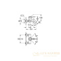 комплект смесителей grohe bauclassic 124404 3 в 1, хром
