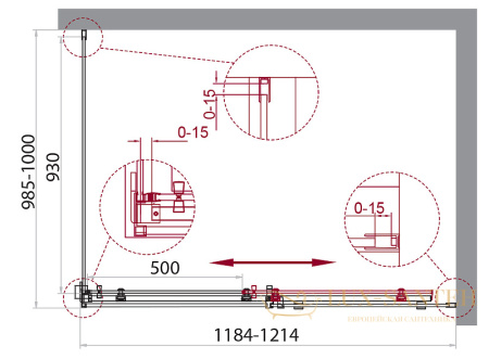 душевой уголок belbagno acqua acqua-ah-1-120/100-c-cr 120х100 см профиль хром, стекло прозрачное 