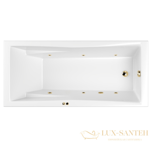 ванна whitecross palace 180x80 "soft", 0104.180080.100.soft.gl, белый