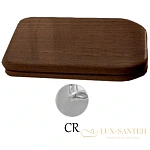 Сиденье Kerasan Waldorf 418840noce/cr для унитаза с микролифтом, орех/хром