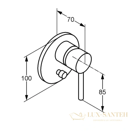 смеситель kludi bozz 387160576 для ванны, хром