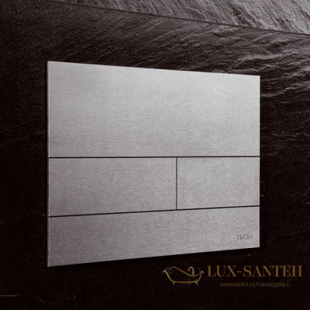 металлическая панель смыва tece tecesquare ll 9240830, сатин с покрытием против отпечатков пальцев