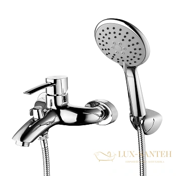 смеситель для ванны lemark atlantiss lm3254c, с душевым набором, хром