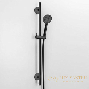 душевой гарнитур almar sliding rails set, e144065.ab, черный хром брашированный pvd