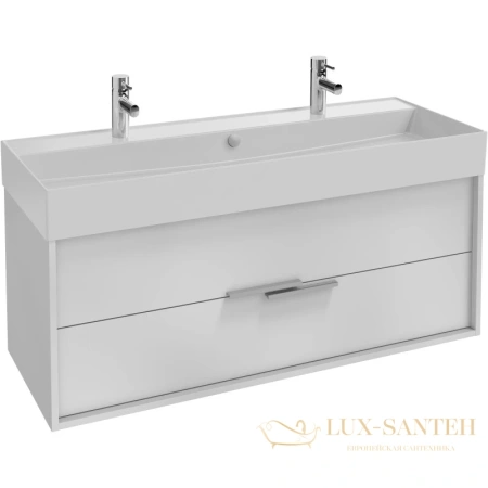 тумба jacob delafon vivienne eb1509-n18-g1c 119,9 см, белый/белый глянец