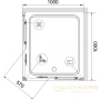 душевой уголок rgw classic 32093400-14 cl-34b 100х100, профиль черный, стекло прозрачное