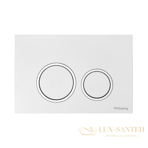 комплект tece tecespring r k955103wcb с подвесным унитазом и панелью смыва tecespring r, белый глянцевый/хром