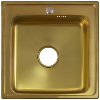 кухонная мойка seaman eco wien swt-5050-antique gold satin.a, золотой матовый