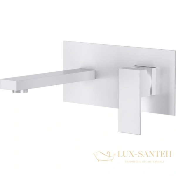 смеситель для раковины d&k bayern.liszt da1514408 встраиваемый, белый матовый