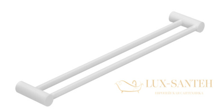 полотенцедержатель двойной 600 мм, kludi vela r, 5898853, белый матовый