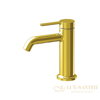 смеситель для раковины, fima carlo frattini snap, f3111os, золото брашированное