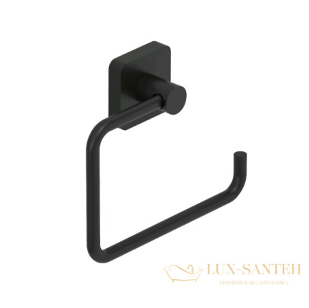 держатель для туалетной бумаги с полкой для телефона  kludi vela s, 2598239, черный матовый