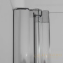душевая дверь cezares elena elena-w-b-13-40+60/40-p-cr-r 140 см r профиль хром, стекло рифленое