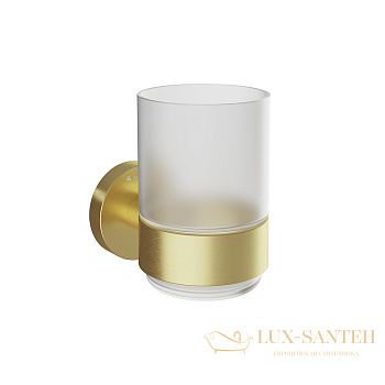 стакан для зубных щеток подвесной aqueduto ponto pon0250, золото шлифованное