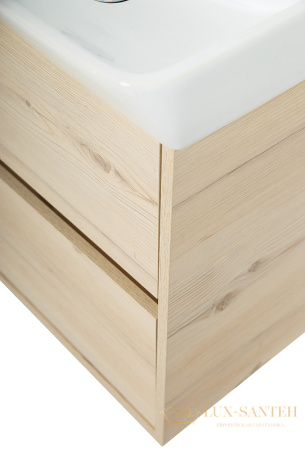 тумба под раковину belbagno neon neon-500-2c-so-pb 50 см подвесная, pino bianco