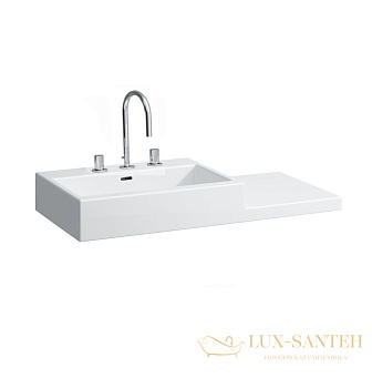 раковина laufen living 8.1843.2.000.108.1 100 см, белый глянцевый