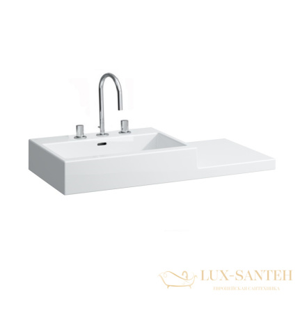 раковина laufen living 8.1843.2.000.108.1 100 см, белый глянцевый