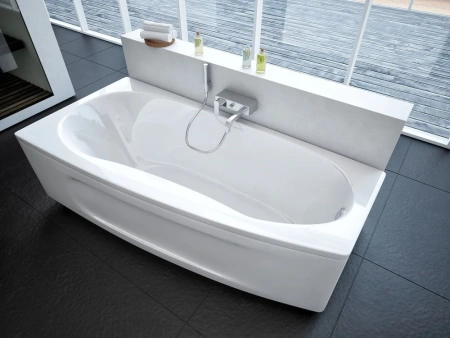 акриловая ванна aquatek пандора 160х75 (левая, без гидромассажа, с фронтальным экраном) pan160-0000038