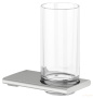стакан хрустальный для зубных щеток подвесной keuco edition 400, 11550219000, нержавеющая сталь шлифованная