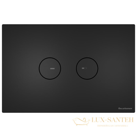 накладная панель смыва artceram inox 715.000.bm для унитаза, черный матовый