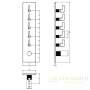 термостат gessi inciso 58210.299 для ванны, black xl