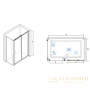 душевой уголок rgw classic 320948102-011 cl-48-1 120x100, профиль хром, стекло прозрачное