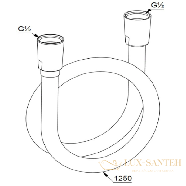 душевой шланг kludi  suparaflex 125 см 61071n0-00, золото брашированное