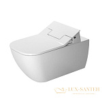 Чаша подвесного безободкового унитаза Duravit Happy D.2 2550590000 Rimless для крышки-биде SensoWash, белый