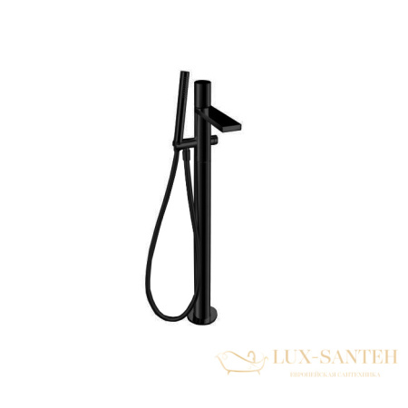 смеситель напольный для ванны fantini milano, 31 p5 3080b, с ручным душем, излив 250 мм, (наружняя часть), matt gun metal pvd