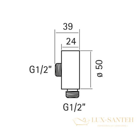 шланговое подсоединение cisal xion ds017310d1, нержавеющая сталь